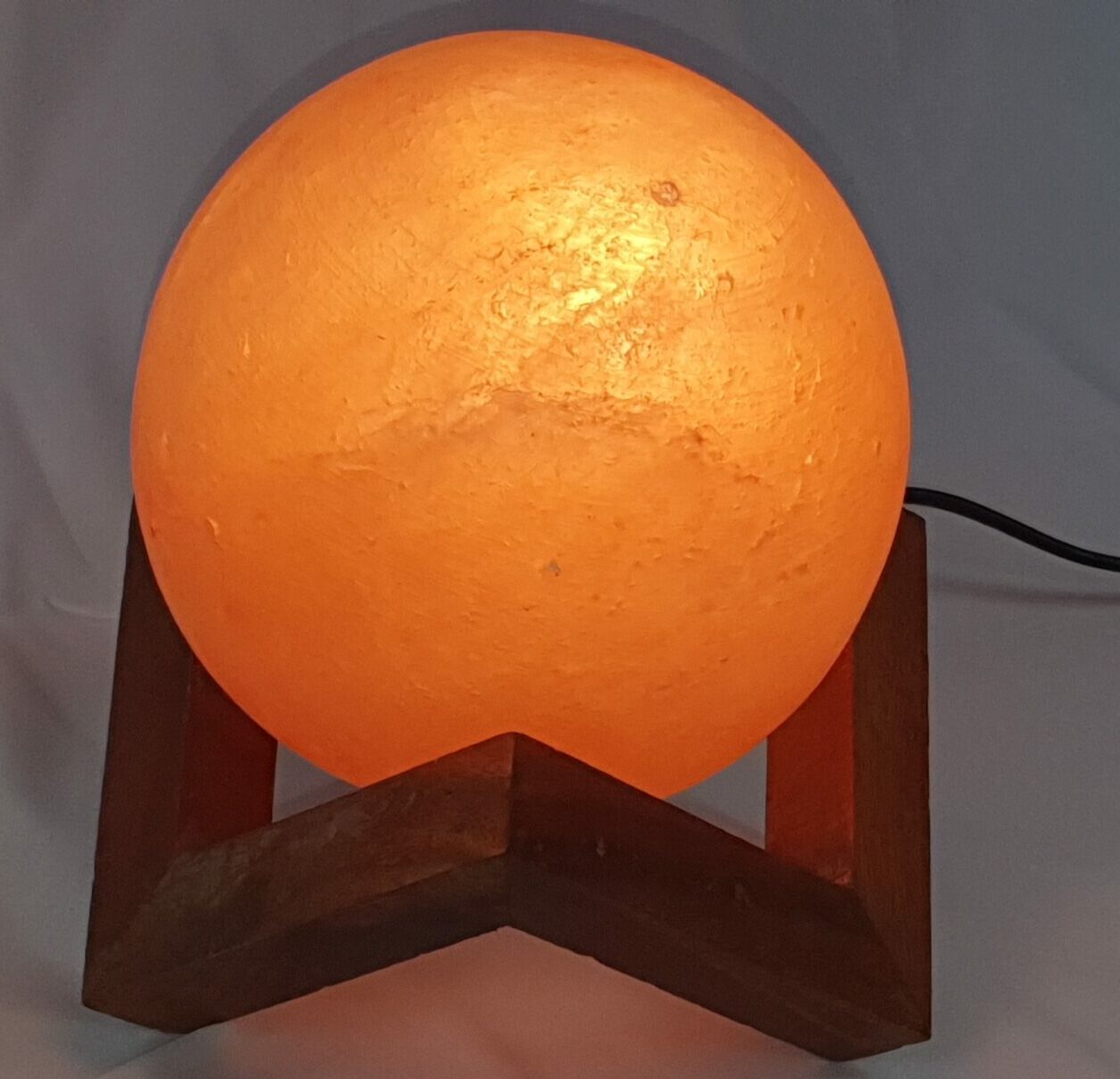 Lampe à sel de l'Himalaya, forme de sphère de 6 pouces, forme de boule,  globe