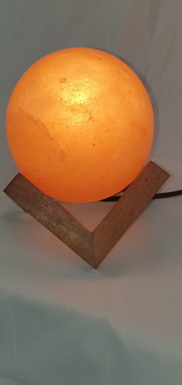 Lampe à sel de l'Himalaya, forme de sphère de 6 pouces, forme de boule,  globe