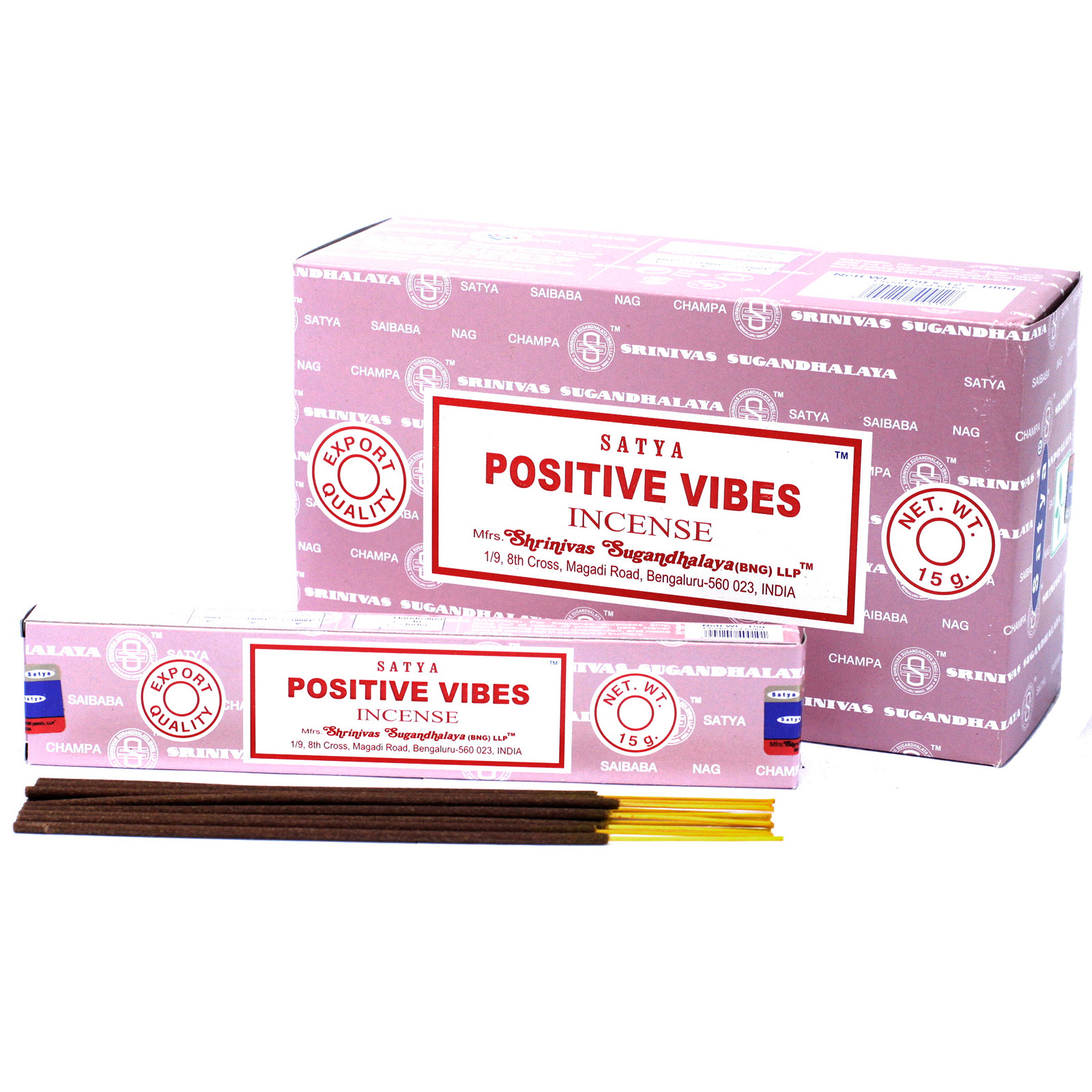 Encens Satya Positive Vibes 12 Boites