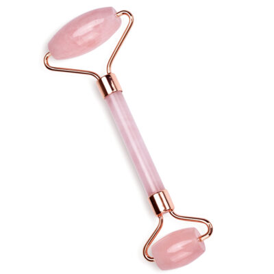 Photo - Roller visage Quartz Rose AA avec Gua Sha jade roller 9