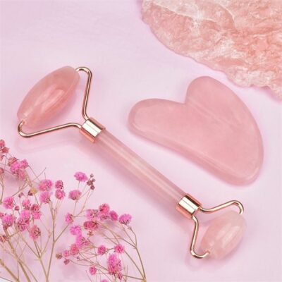 Photo - VitalShop Matériel massage rose quartz pink quartz jade roller set55019163504