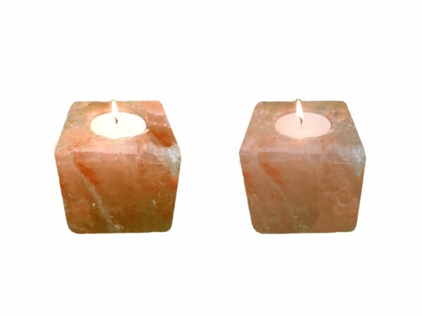 Photo - Set de 2 - Bougeoir Sel Rose de l’Himalaya double bougeoirs 800x600 1