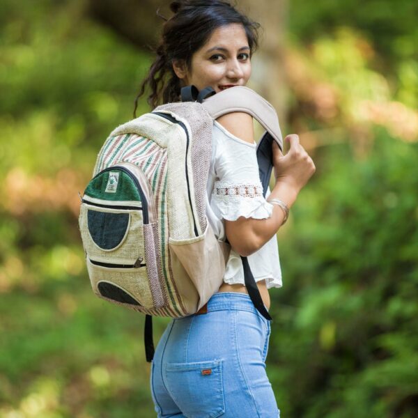 sac à dos en chanvre indien