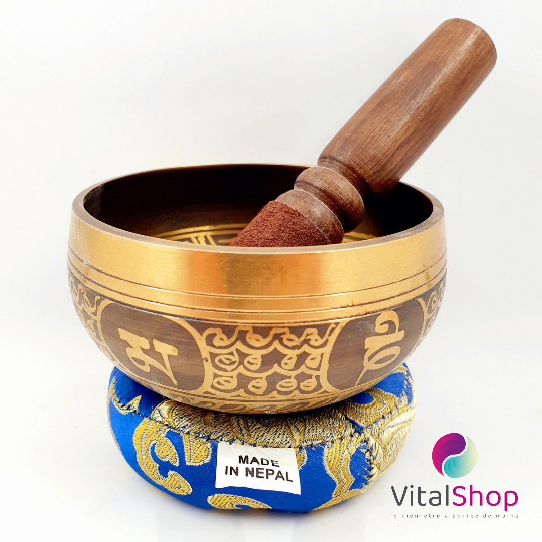 BODYNOVA, Bol chantant tibétain « Singing Bowl » de bodhi, env. 6400 g, Ø  40 cm